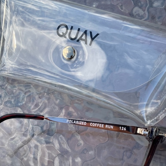 Quay Australia Sunglasses Coffee Run Polarized Brown Tortoise main image 7